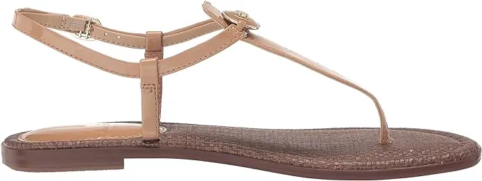 Flats Massive markdown Strap Ankle Toe Gigi Sam Open Sandals Get it before it's Almond Embellished Signet Edelman