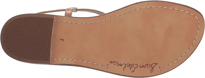 Flats Massive markdown Strap Ankle Toe Gigi Sam Open Sandals Get it before it's Almond Embellished Signet Edelman