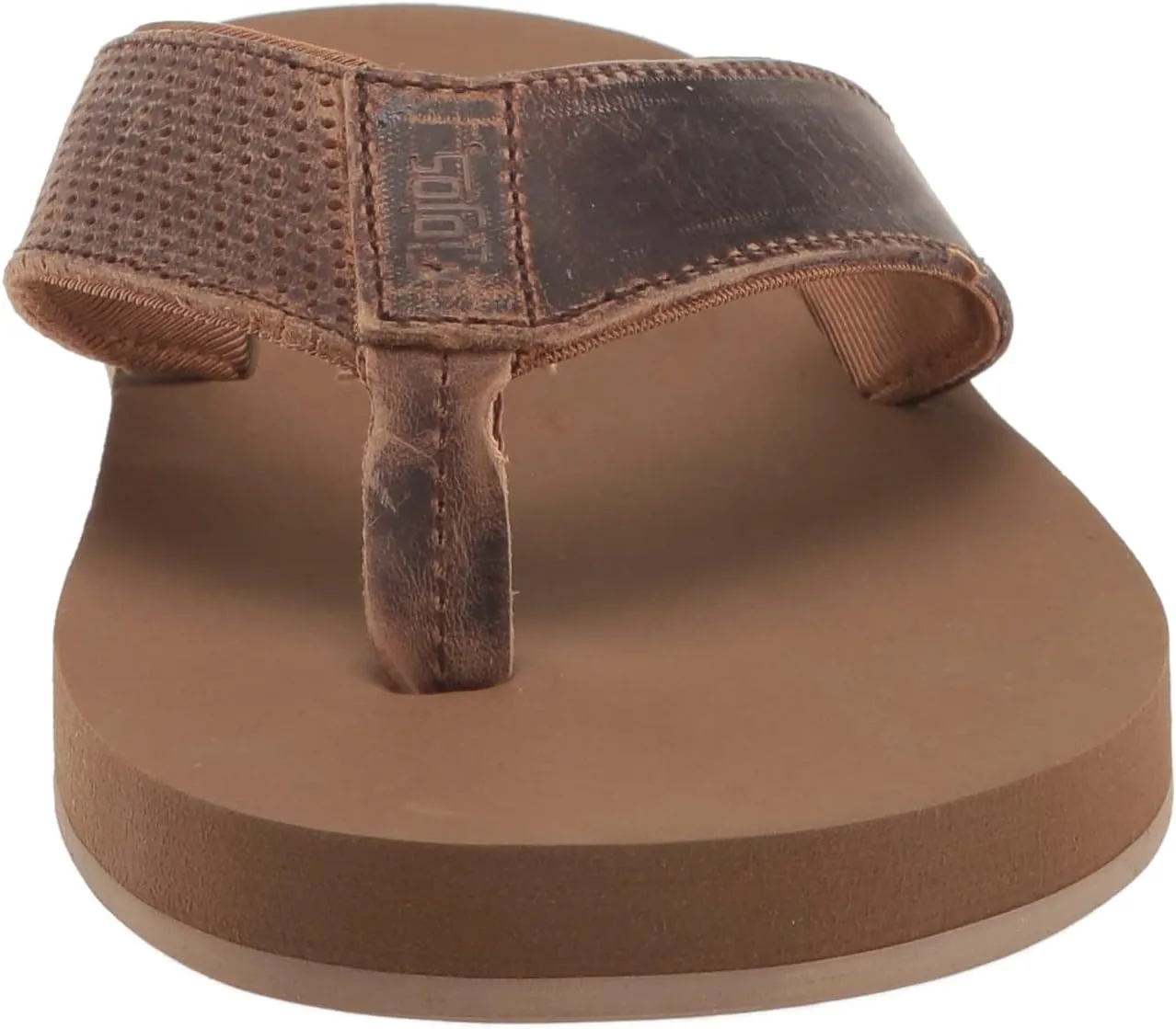 Flojos Cole Genuine Leather Perforated Strap Mens Sandal