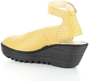 FLY London Women's Yala376fly Perf Wedge Sandal