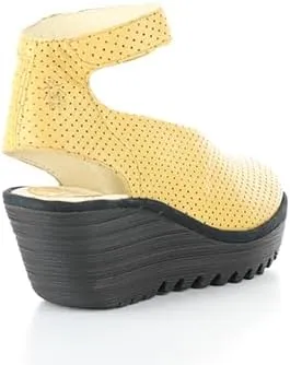 FLY London Women's Yala376fly Perf Wedge Sandal