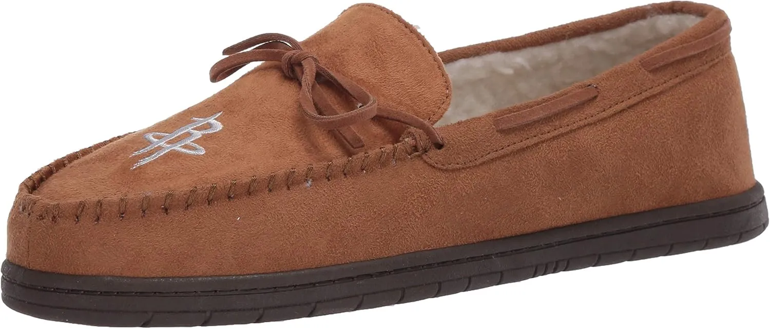 FOCO Men's NBA Team Logo Moccasin Slippers