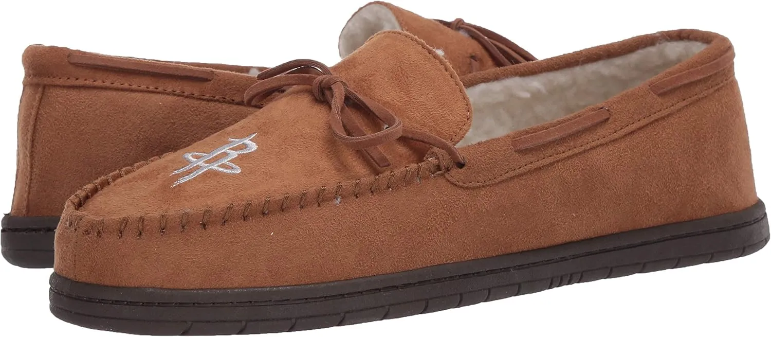 FOCO Men's NBA Team Logo Moccasin Slippers