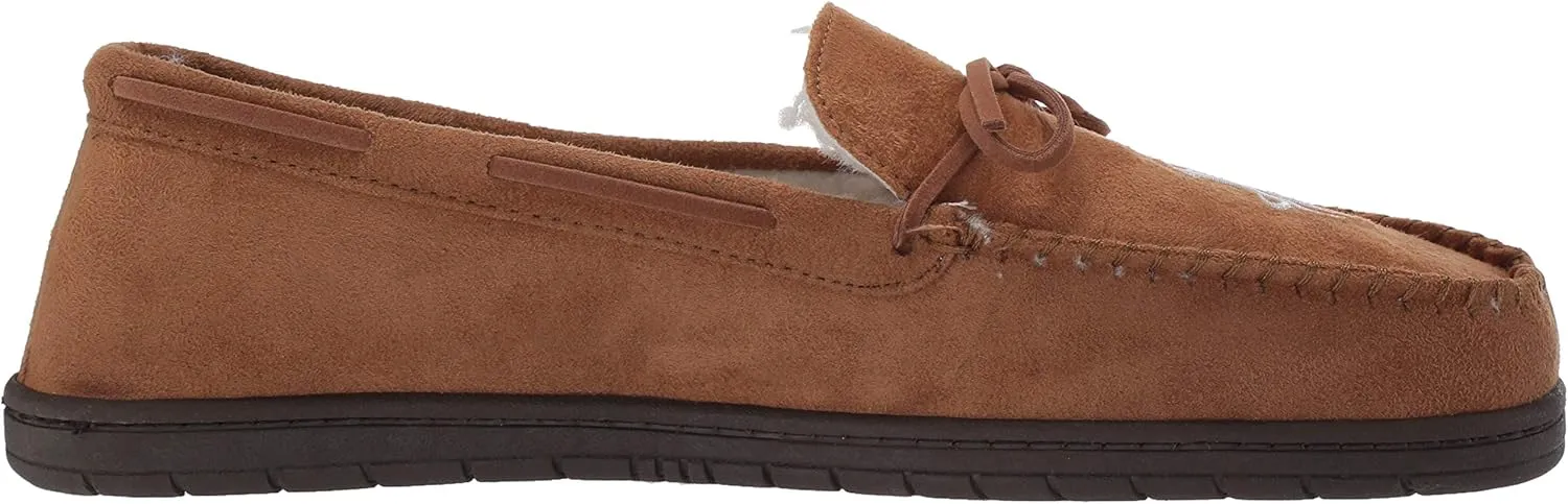 FOCO Men's NBA Team Logo Moccasin Slippers