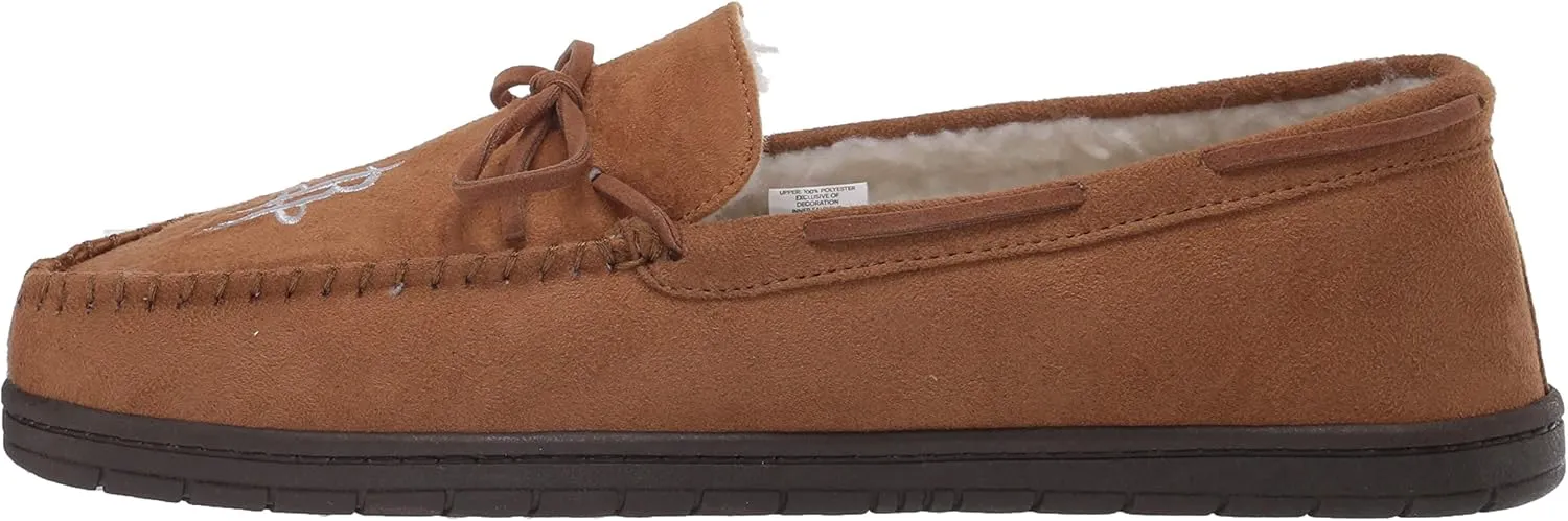 FOCO Men's NBA Team Logo Moccasin Slippers