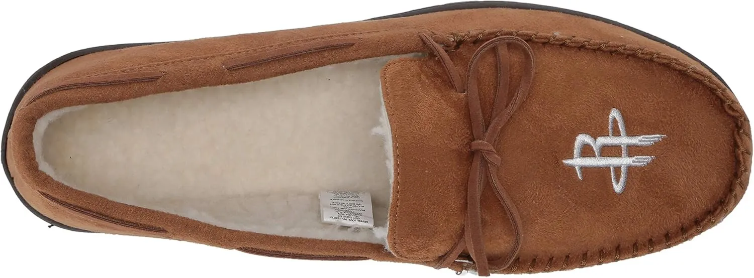 FOCO Men's NBA Team Logo Moccasin Slippers
