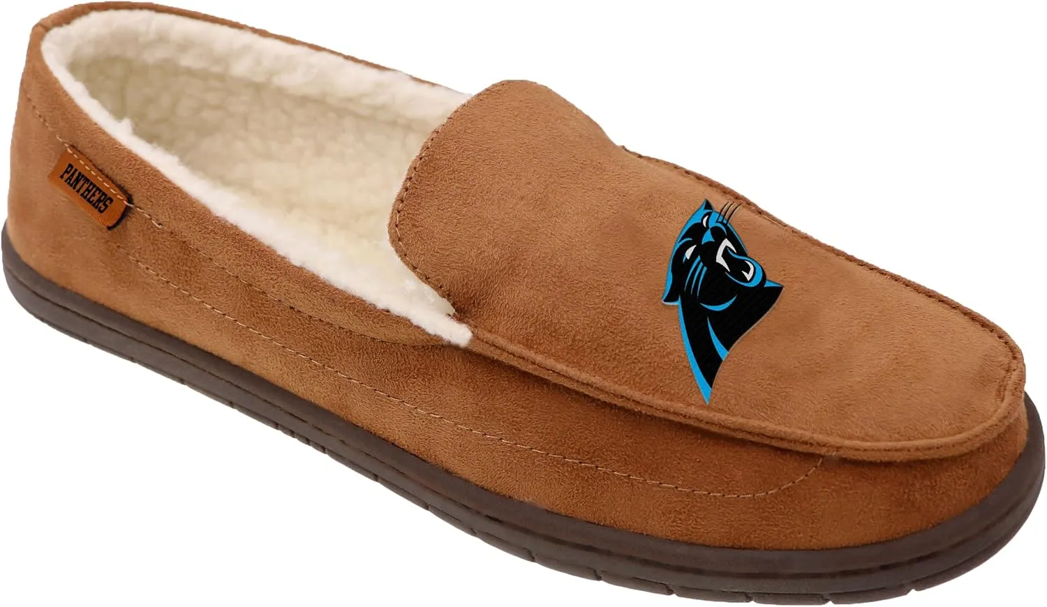 FOCO Men's NFL Football Team Logo Moccasin Slippers