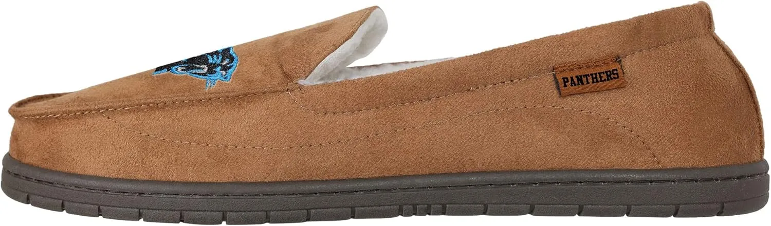 FOCO Men's NFL Football Team Logo Moccasin Slippers