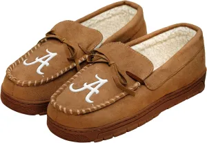 FOCO NCAA Mens NCAA College Team Logo Moccasin Slippers