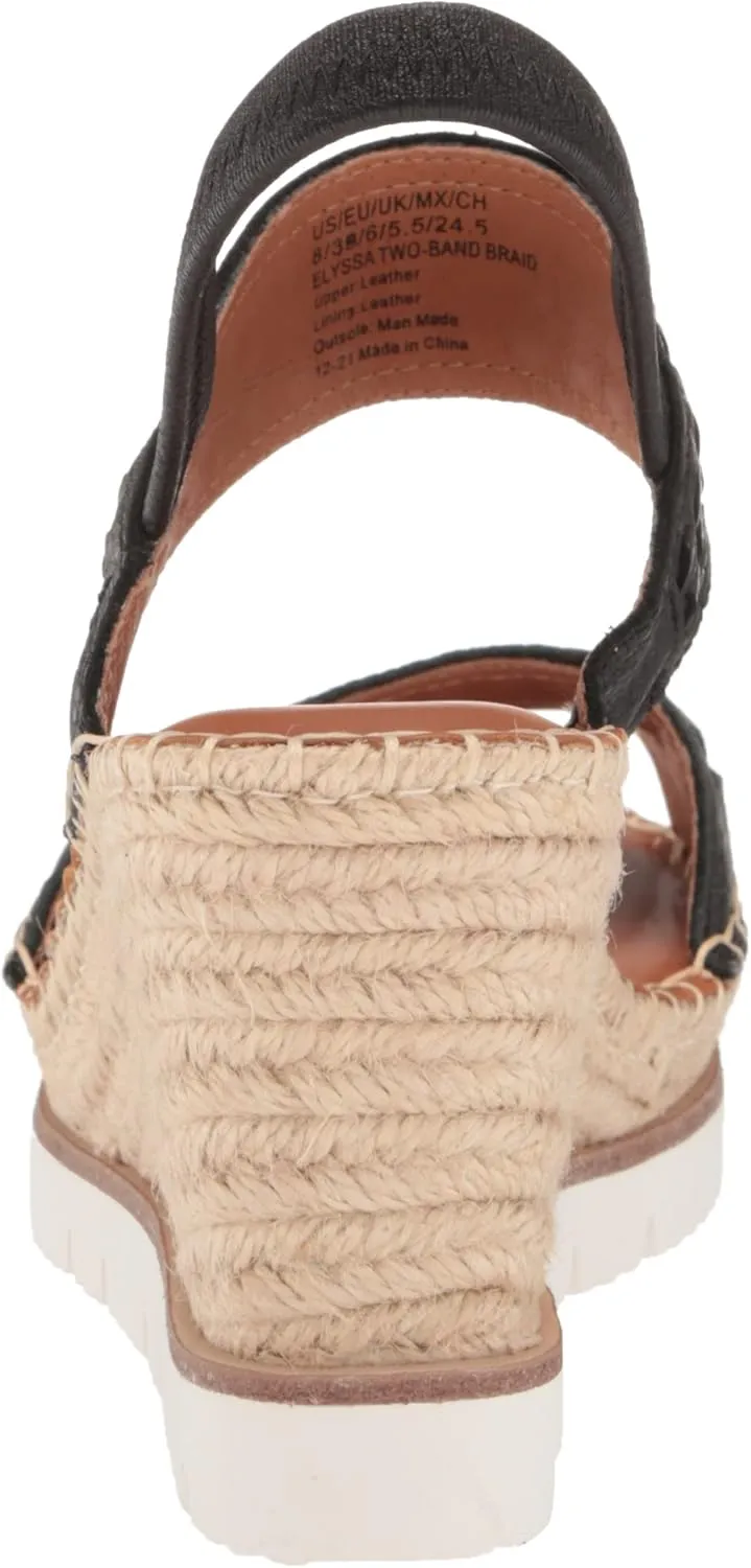 Gentle Souls by Kenneth Cole Women's Elyssa Two-Band Braid Wedge Sandal