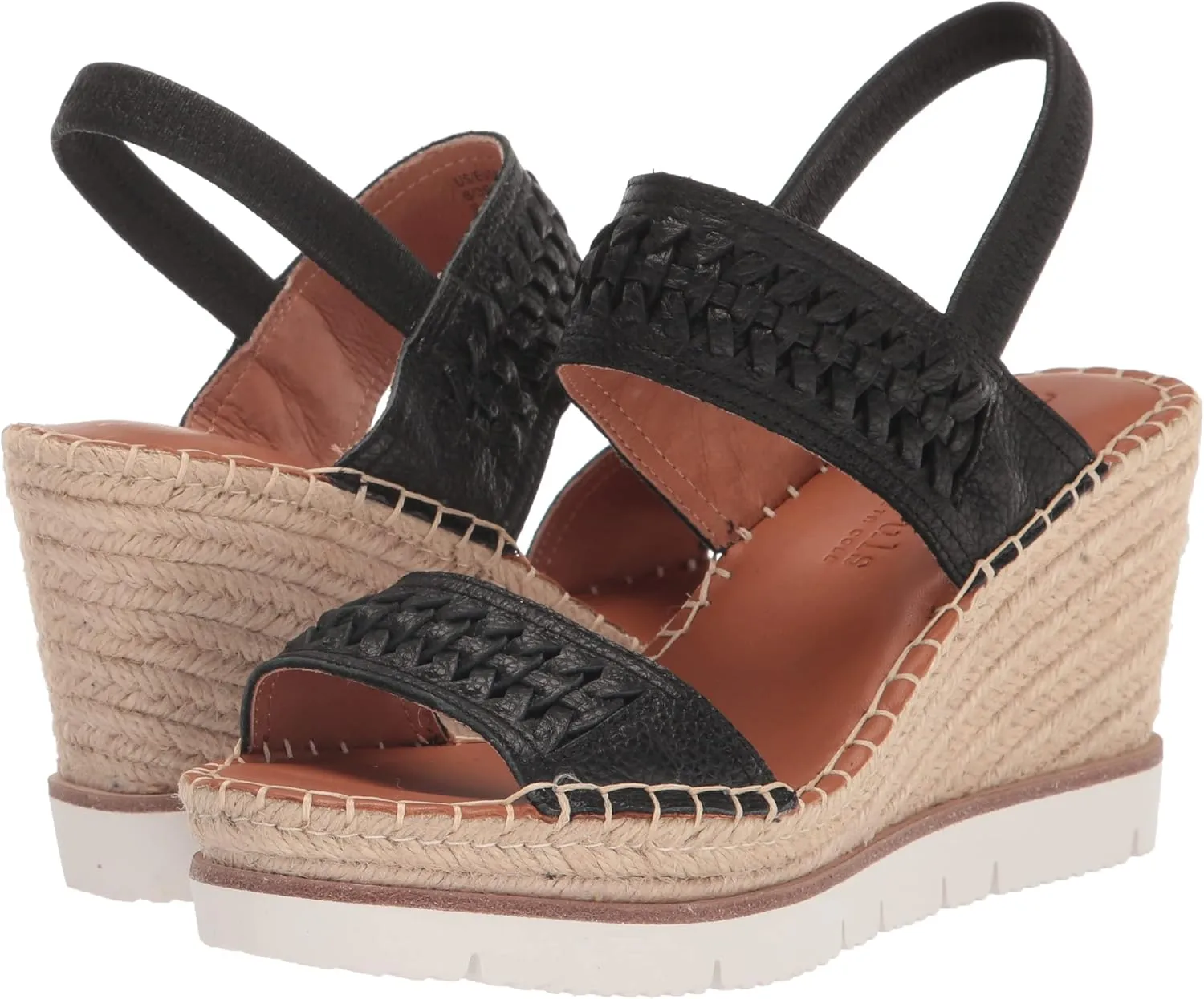 Gentle Souls by Kenneth Cole Women's Elyssa Two-Band Braid Wedge Sandal