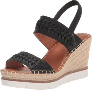 Gentle Souls by Kenneth Cole Women's Elyssa Two-Band Braid Wedge Sandal