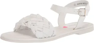 Girls Karina Sandal, White, 12 Little Kid