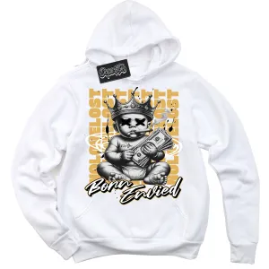Gold Swoosh 1s Sneaker Hoodie Born Envied Graphic