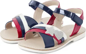 Gymboree Girl's Toddler Flat Sandal with Adjustable Ankle Strap