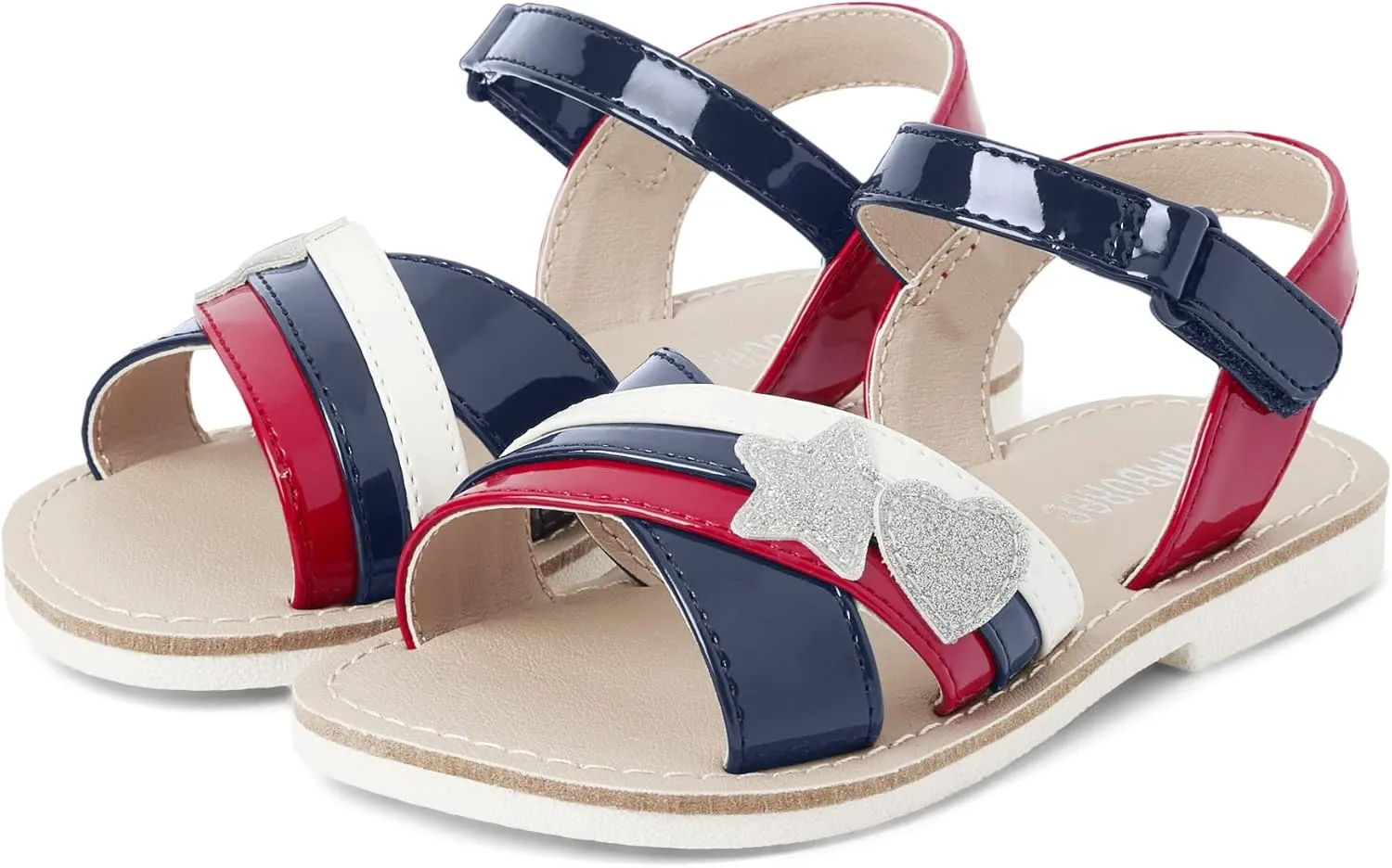 Gymboree Girl's Toddler Flat Sandal with Adjustable Ankle Strap