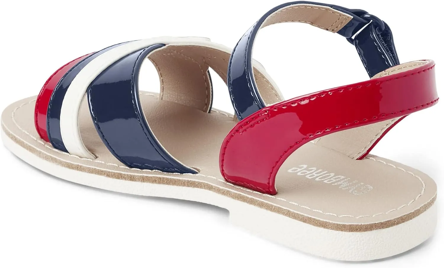 Gymboree Girl's Toddler Flat Sandal with Adjustable Ankle Strap