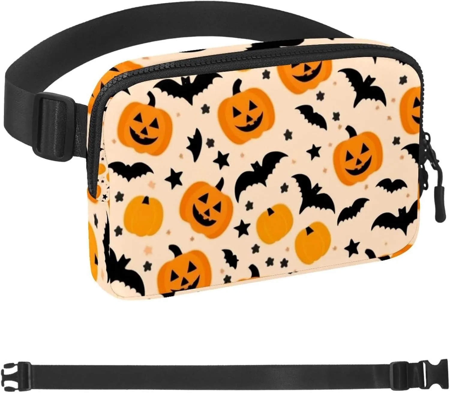 Halloween Pumpkin-246 Unisex Style Fanny Pack: Fashion Waist Packs, Crossbody Bags Sport Slim Fashionable for Jogging Hiking Hiker Woman Man