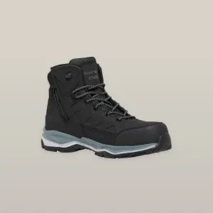 Hard Yakka - Atomic Hybrid Lace Up & Side Zip Safety Boot (Black)