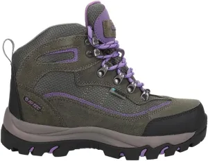 HI-TEC Womens Skamania Waterproof Hiker Casual Boots Ankle Low Heel 1-2" - Grey - Size 6 M