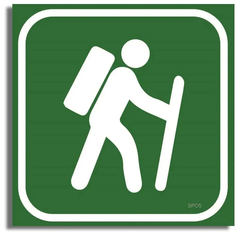 Hiking Sports Bumper Sticker