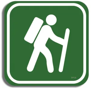 Hiking Sports Bumper Sticker
