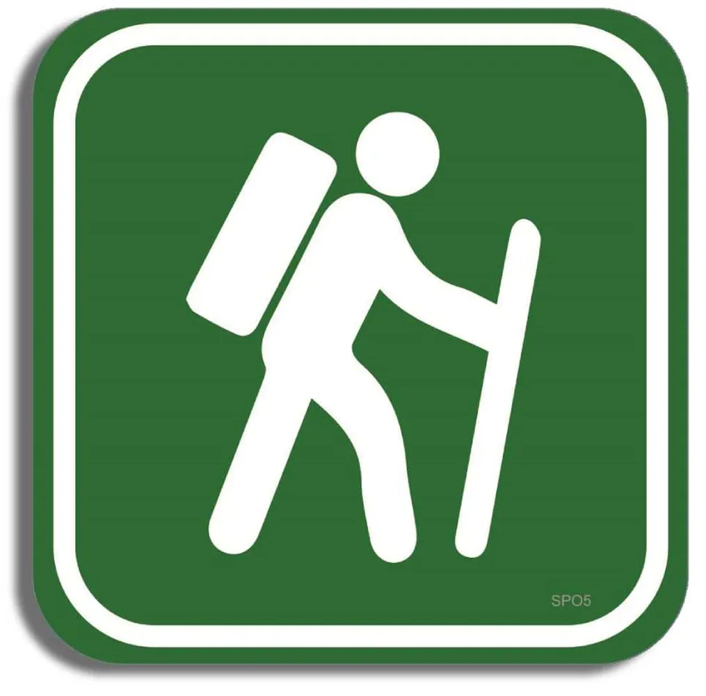 Hiking Sports Bumper Sticker
