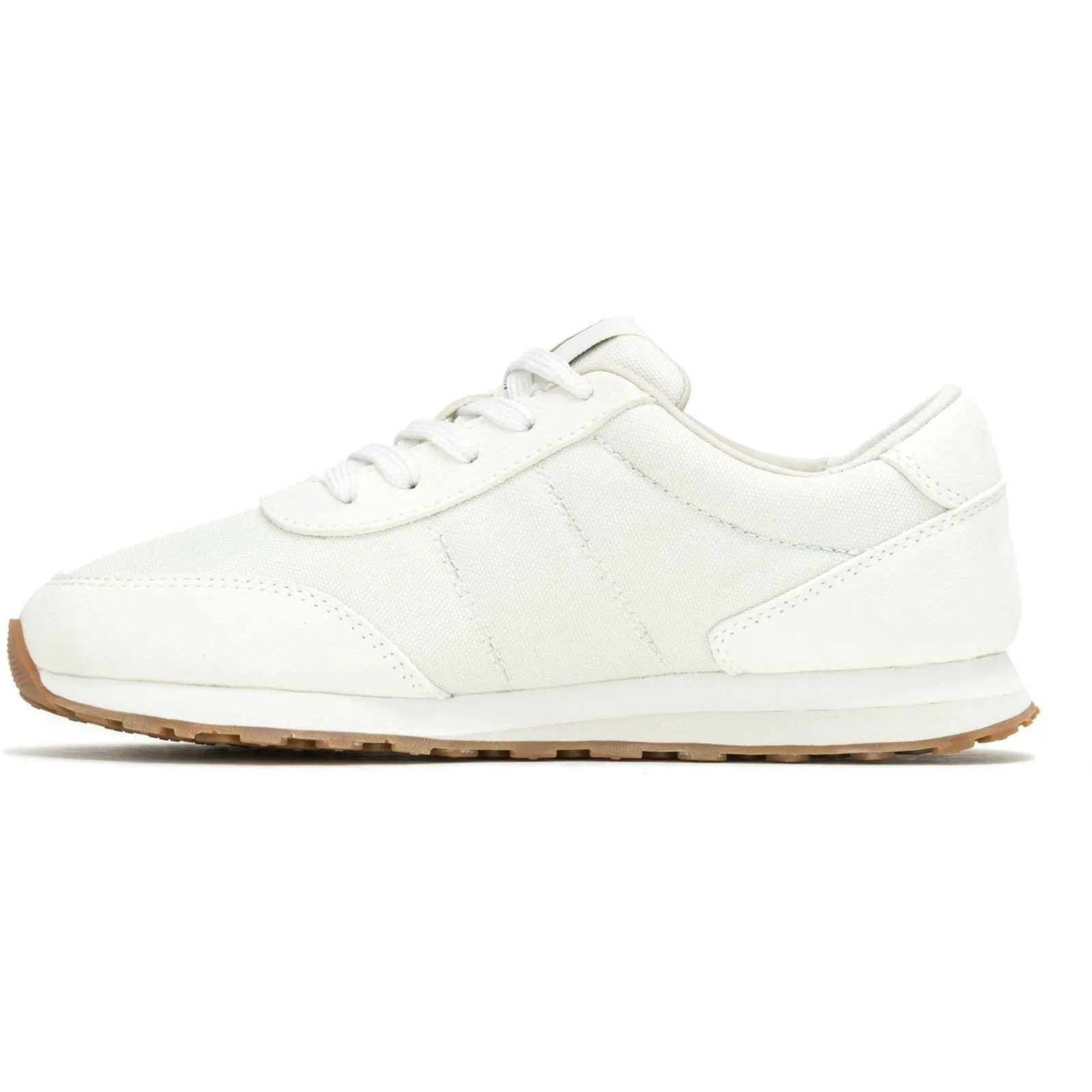 Hush Puppies Seventy8 Leather Women's Cream Trainers