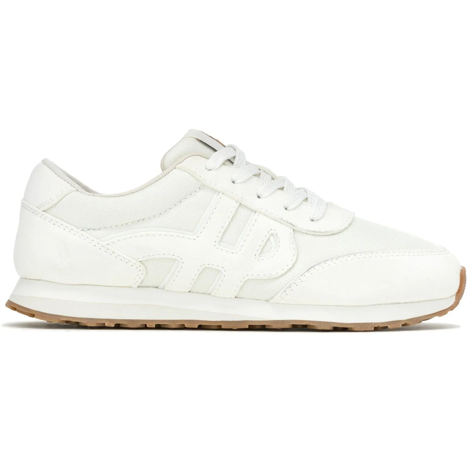 Hush Puppies Seventy8 Leather Women's Cream Trainers