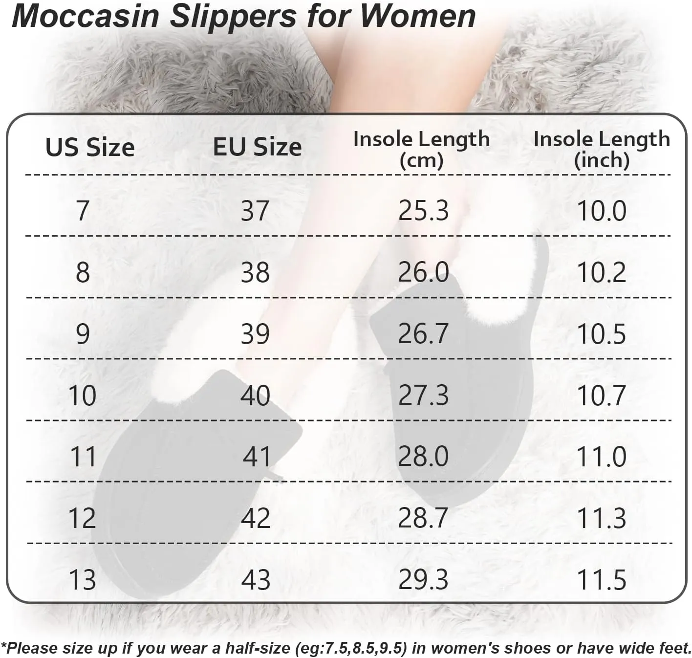 IceUnicorn Womens Moccasin Slippers Breathable Micro Suede Soft Memory Foam House Slippers Indoor Outdoor Warm Faux Fur Lining House Shoes