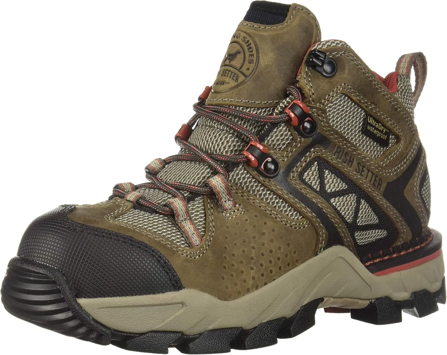 Irish Setter Women's Crosby Waterproof Nano-Toe 4" Boot Construction