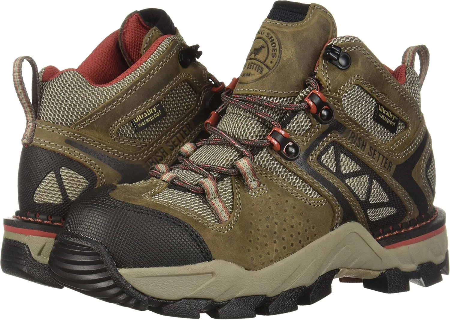 Irish Setter Women's Crosby Waterproof Nano-Toe 4" Boot Construction
