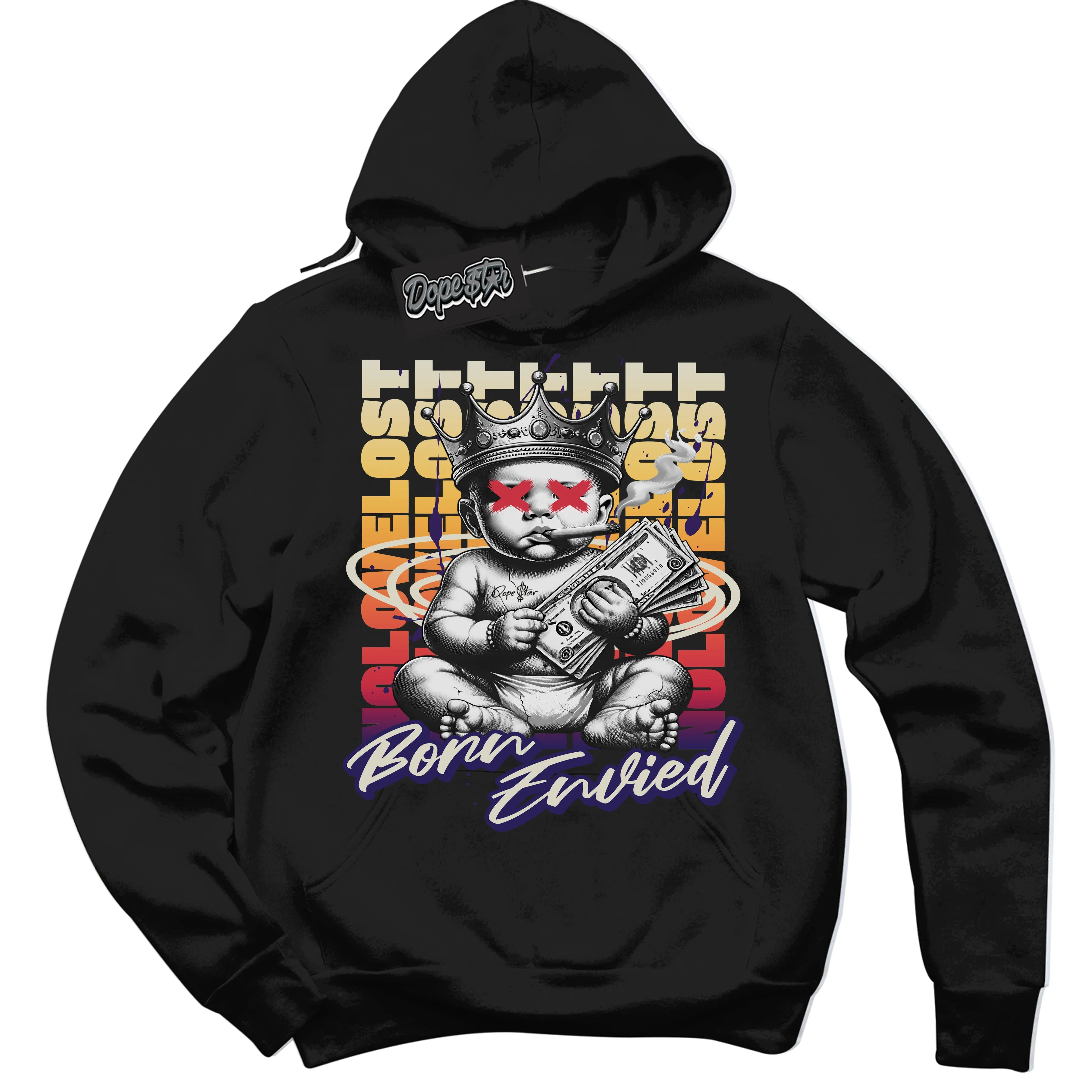 J Balvin Sunset 3s Sneaker Hoodie Born Envied Graphic