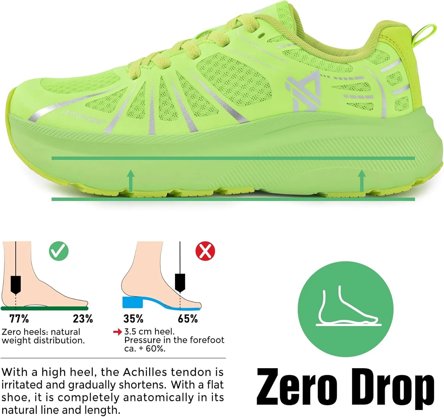 JACKSHIBO Men's Wide Toe Box Shoes Wide Width Sneakers Athletic Tennis Gym Workout Road Running Cross Training Walking Shoes Cushioned Zero Drop Platform Sneakers