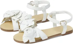 Janie and Jack Girl's White Flower Sandal (Toddler/Little Kid/Big Kid)