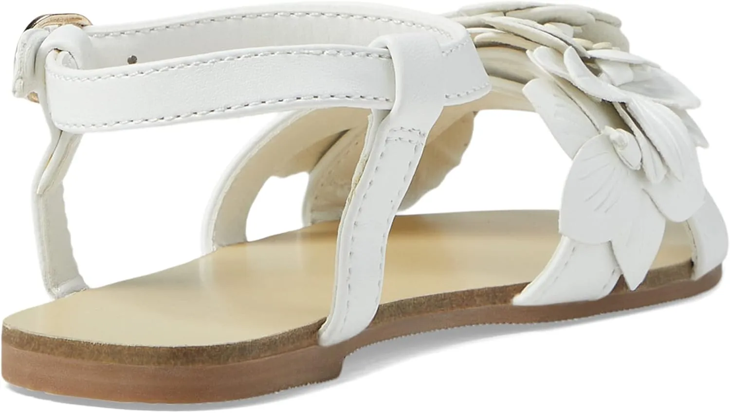 Janie and Jack Girl's White Flower Sandal (Toddler/Little Kid/Big Kid)