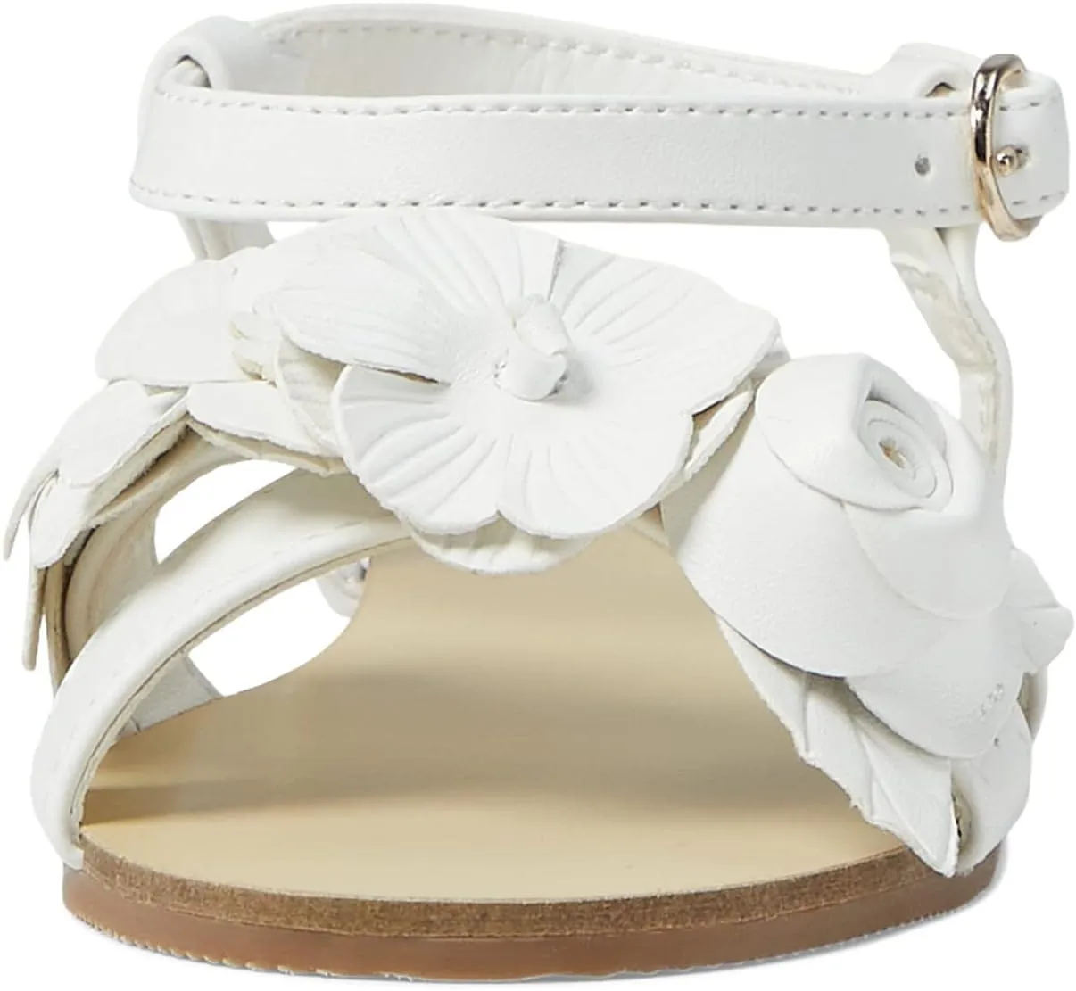 Janie and Jack Girl's White Flower Sandal (Toddler/Little Kid/Big Kid)