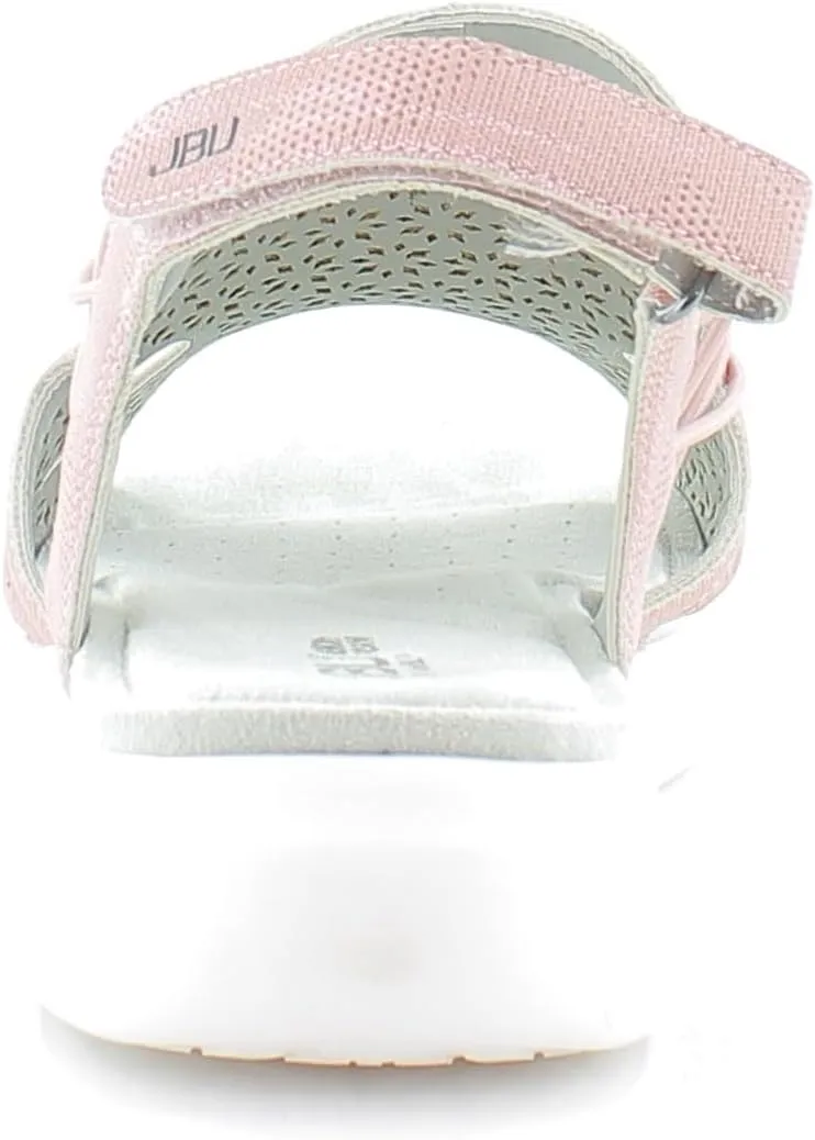 JBU Francis Women's Comfort Casual Adjustable Ankle Strap Open Toe Fashion Sandal