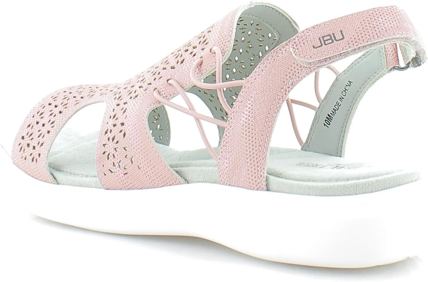 JBU Francis Women's Comfort Casual Adjustable Ankle Strap Open Toe Fashion Sandal