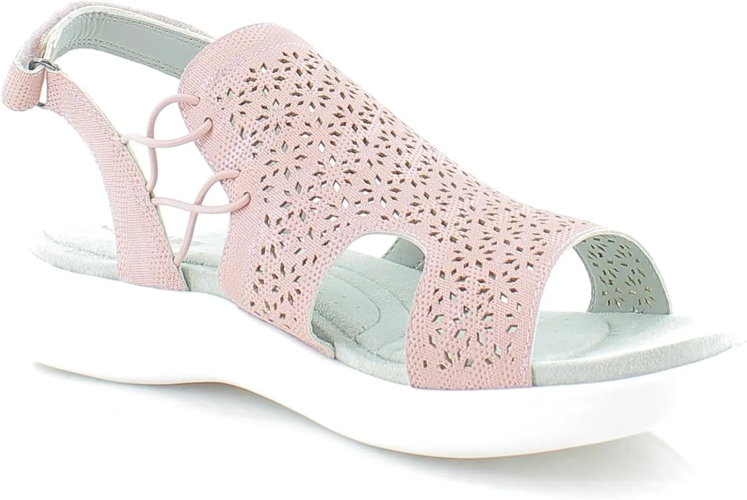 JBU Francis Women's Comfort Casual Adjustable Ankle Strap Open Toe Fashion Sandal