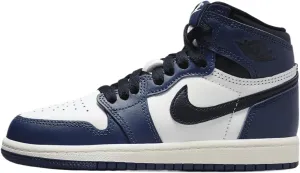 Jordan Little Kid's 1 Retro High OG Midnight Navy/Black-Wht-Sail (FD1412 401) - 1.5