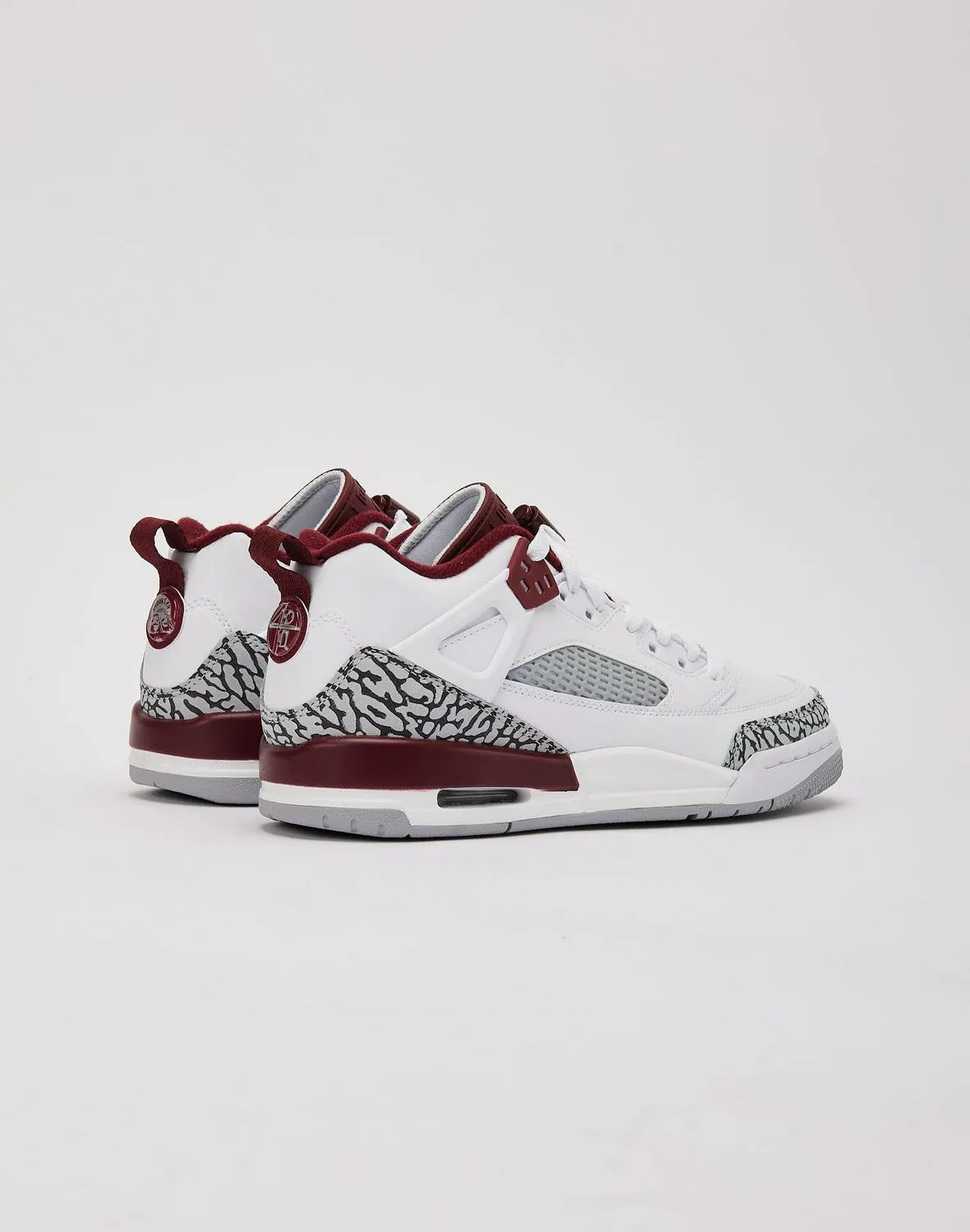 Kids Air Jordan Spizike Low GS White Gray Red Black Shoe Sneaker Trainer