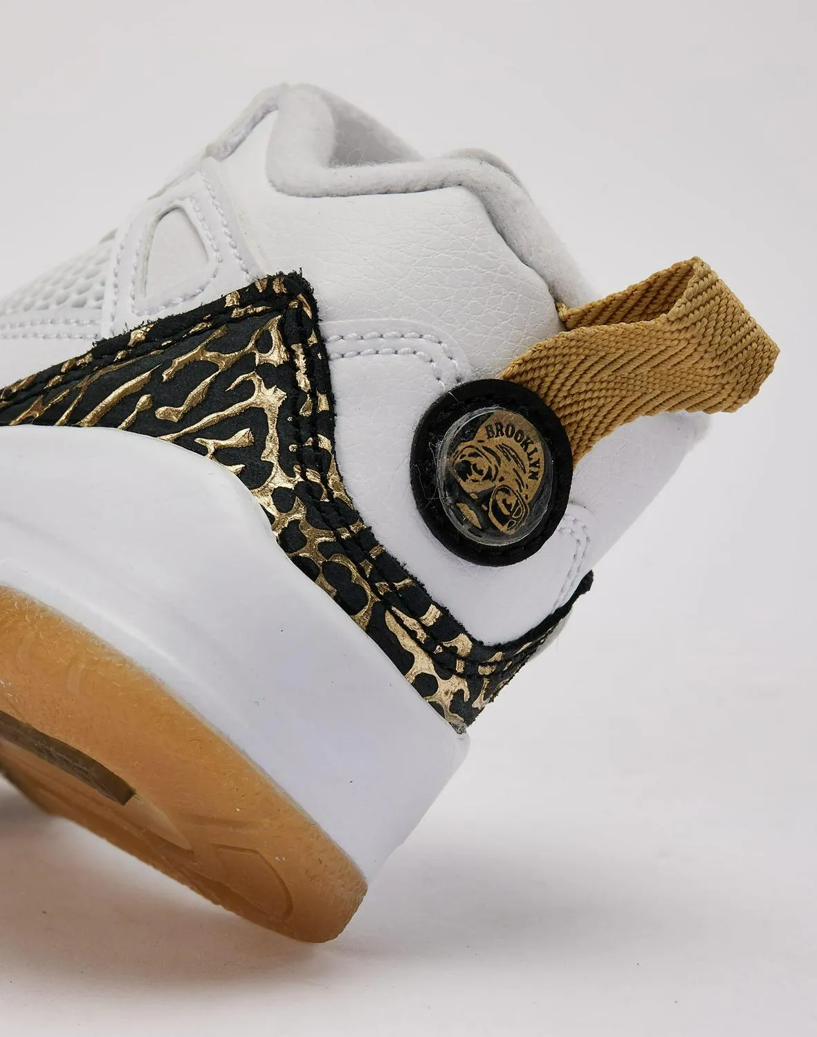 Kids Jordan Spizike Low PS GS White Black Brown Shoe Sneaker Trainer