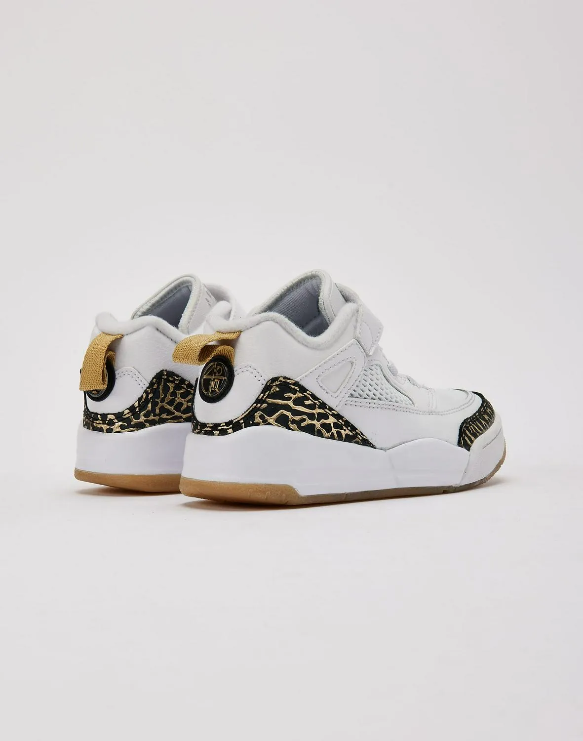 Kids Jordan Spizike Low PS GS White Black Brown Shoe Sneaker Trainer