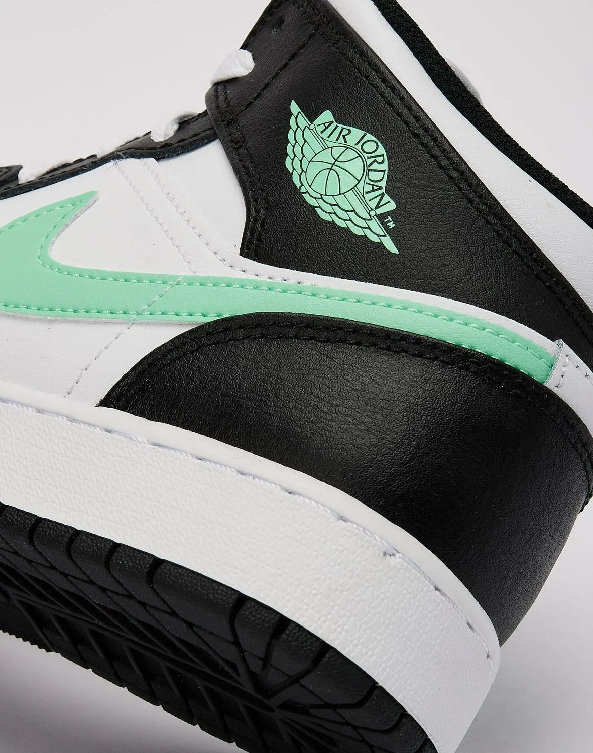 Kids Nike Air Jordan 1 Mid GS White Black Blue DQ8423-103 Shoe Sneaker Trainer