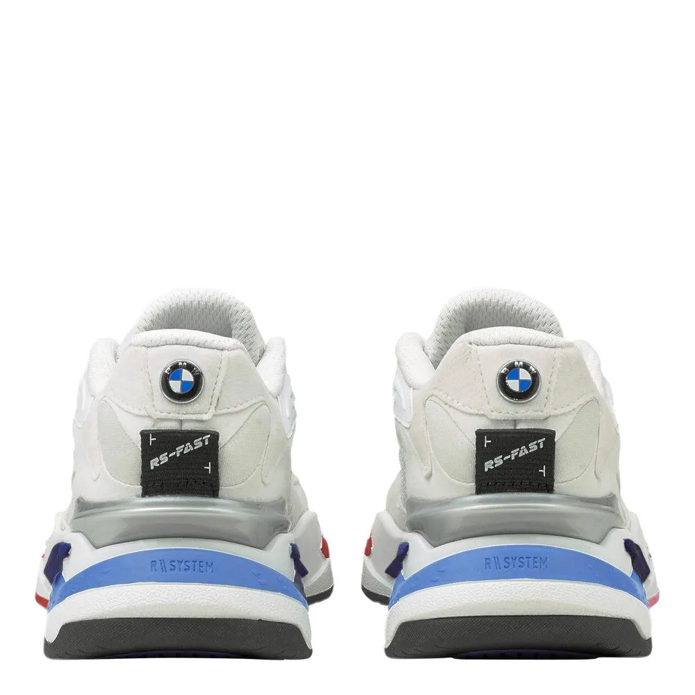 Kids Puma 306778-02 White Gray Red Blue Black RS Fast BMW Shoe Sneaker Trainer