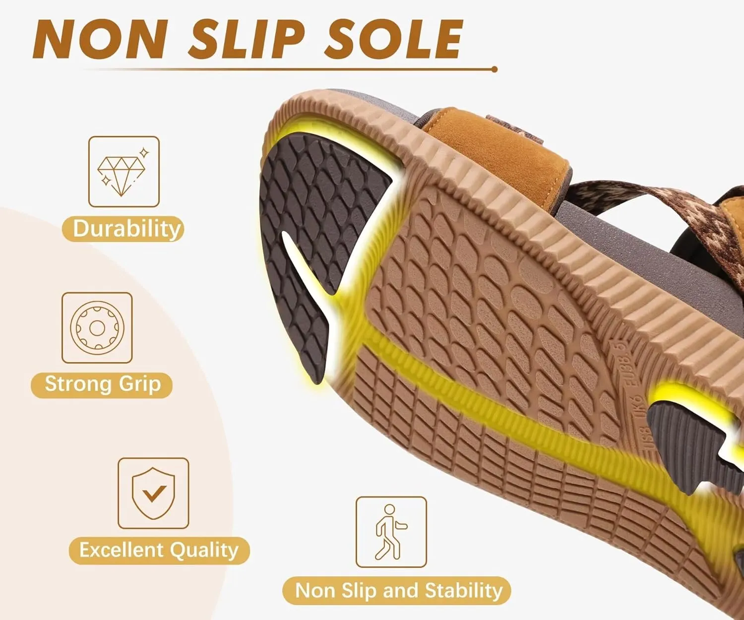 KuaiLu Womens Orthopedic Walking Sandals Recovery Sport Outdoor Hiking Water Sandles Thick Athletic Cushion Adjustable Leather Strap Sandals with Comfortable Plantar Fasciitis Arch Support
