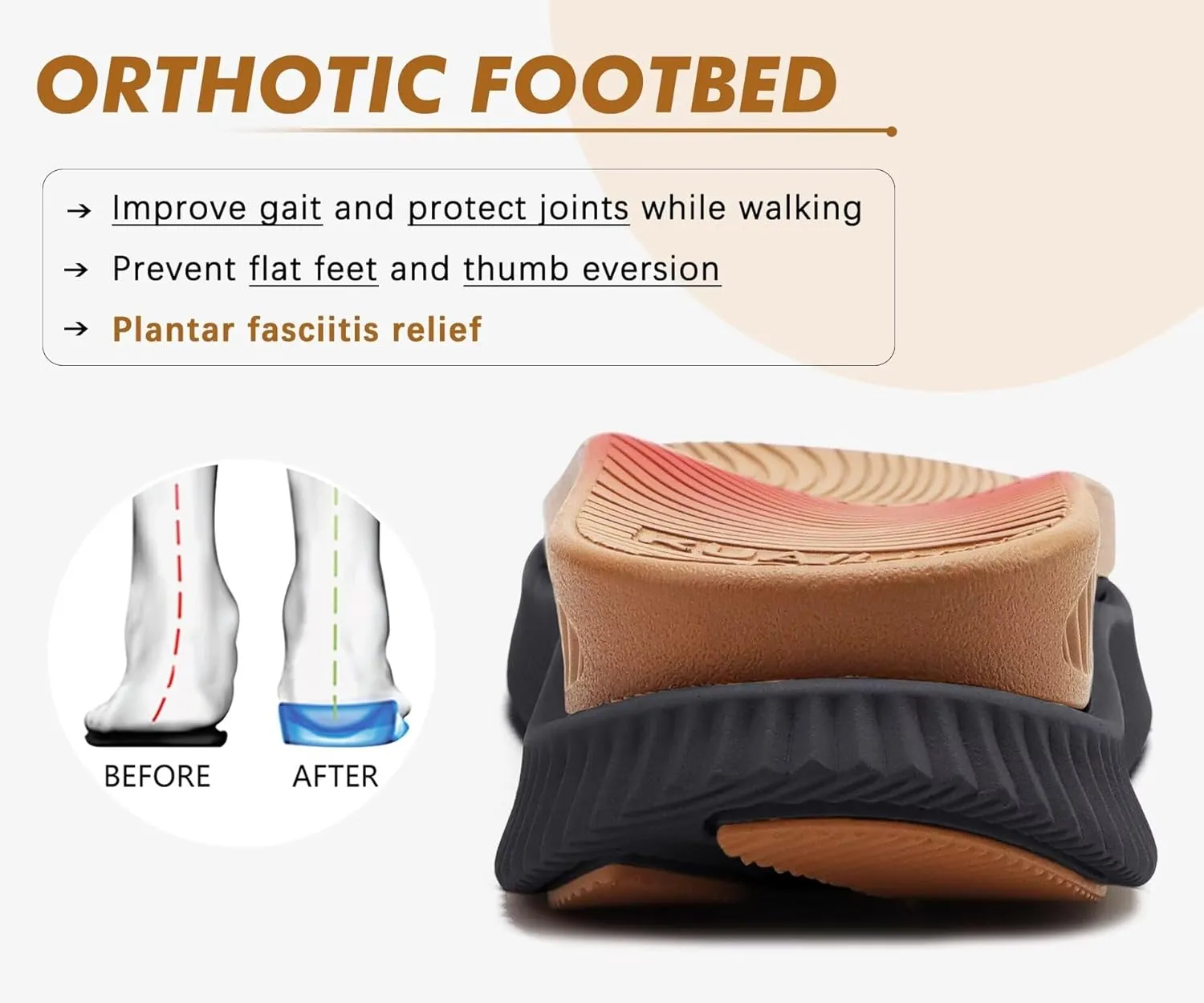 KuaiLu Womens Orthopedic Walking Sandals Recovery Sport Outdoor Hiking Water Sandles Thick Athletic Cushion Adjustable Leather Strap Sandals with Comfortable Plantar Fasciitis Arch Support