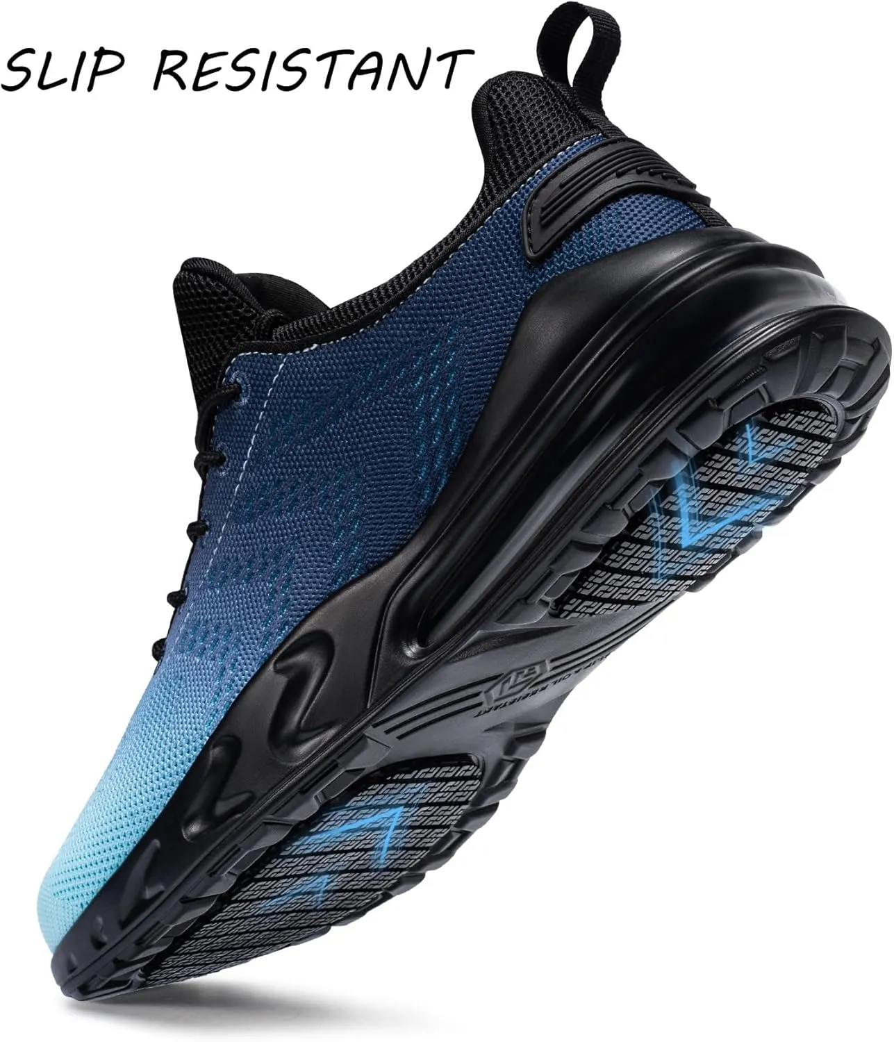 LARNMERN Mens Non Slip Work Shoes Slip On Water Resistant Walking Sneakers Zapatos Trabajo Waterproof Food Service Chef Kitchen