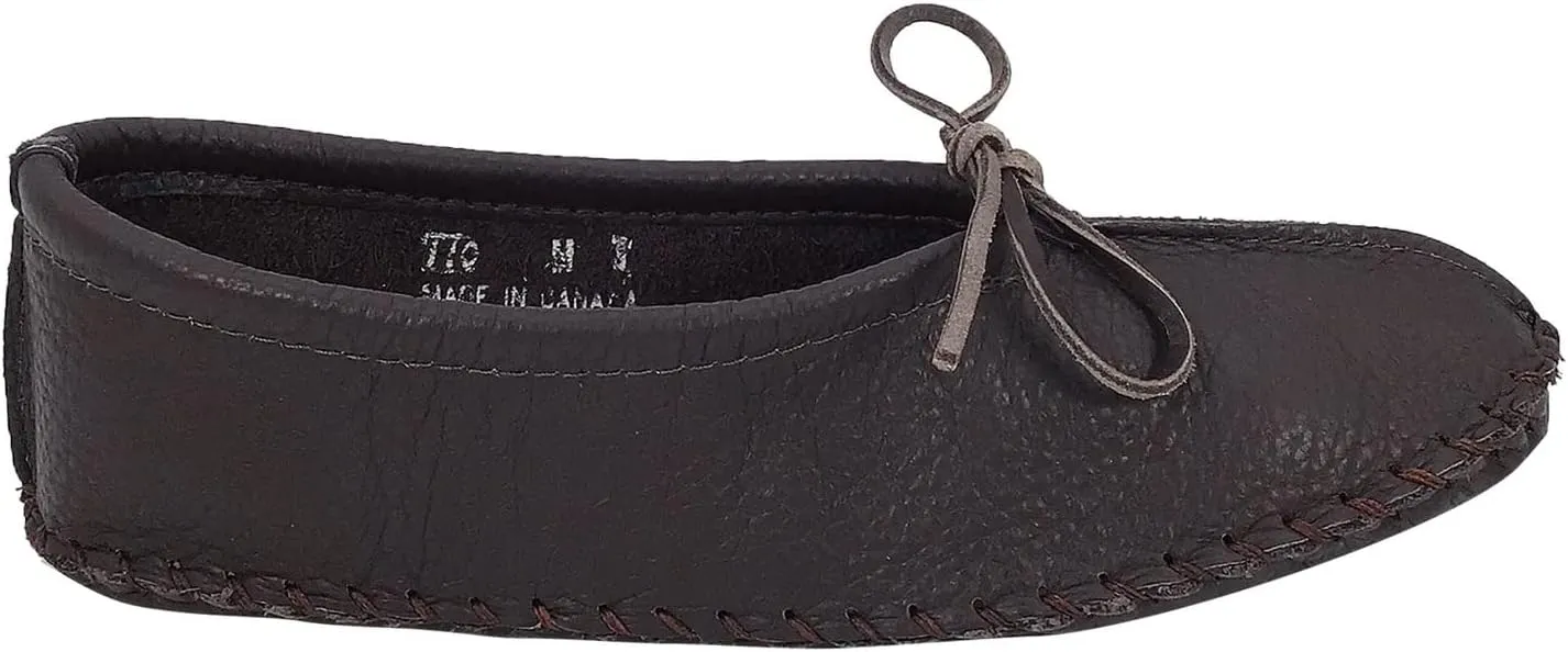 Laurentian Chief Men's Buffalo Hide Ballerina Moccasins